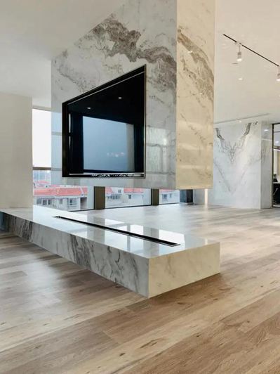 “懸空”石材背景墻怎么設(shè)計(jì)?怎么安裝?