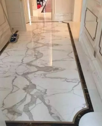 高檔進口白色大理石(雪花白)選料、加工、安裝、結晶護理的一些注意事項 雪花白大理石