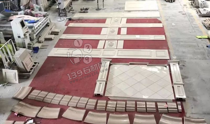 奧特曼米黃大理石羅馬背景墻排版過(guò)程賞析!