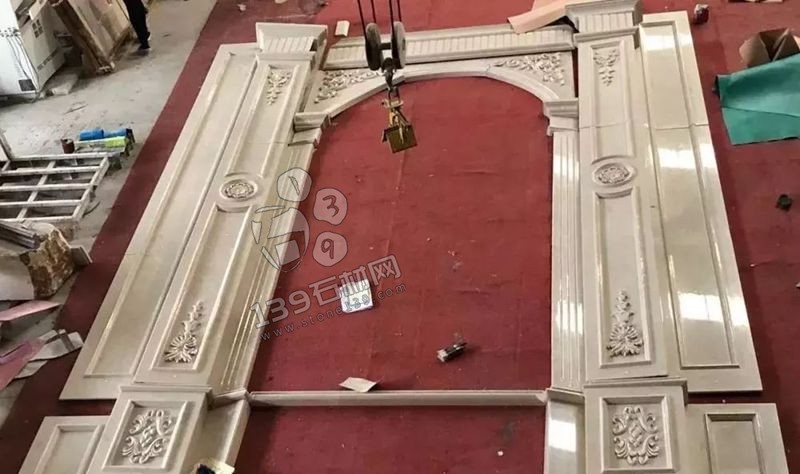 奧特曼米黃大理石羅馬背景墻排版過(guò)程賞析!