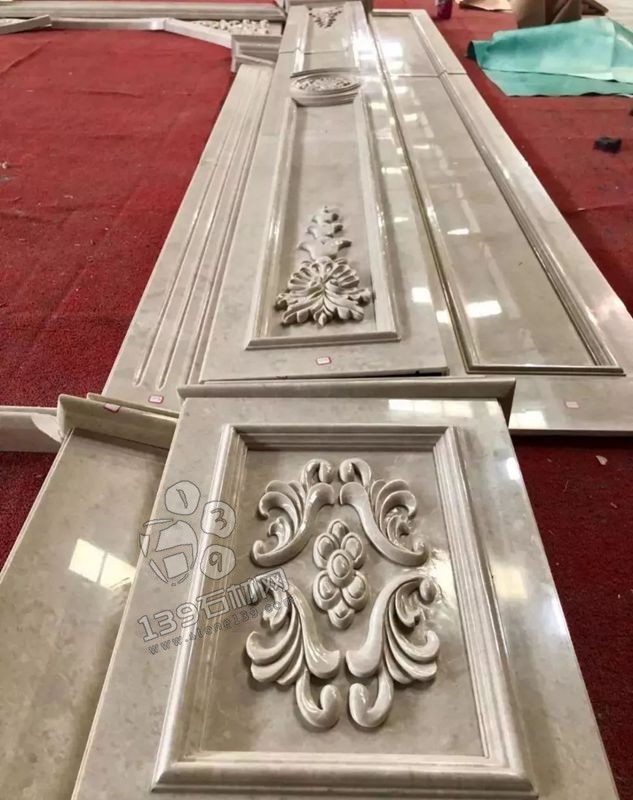 奧特曼米黃大理石羅馬背景墻排版過(guò)程賞析!