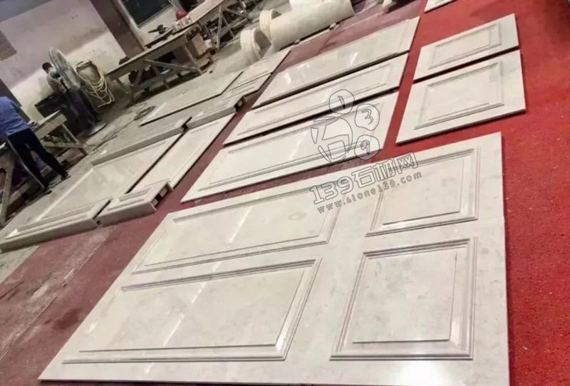 奧特曼米黃大理石羅馬背景墻排版過(guò)程賞析!