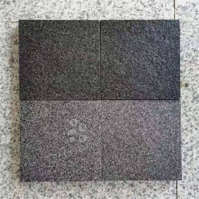 灰麻石提色變芝麻黑(中國黑)的方法原理介紹