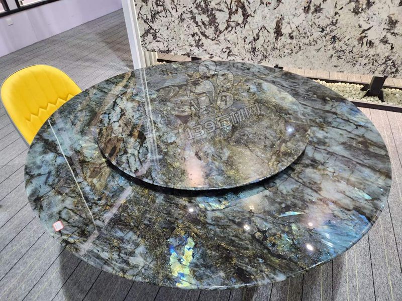 藍(lán)翡翠奢石餐桌會(huì)議桌系列