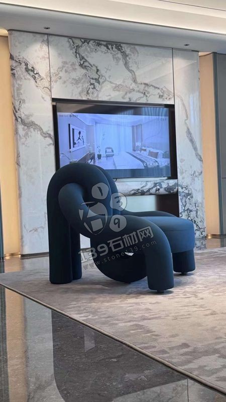 大平層精裝大理石地面鑫爵灰應(yīng)用案例