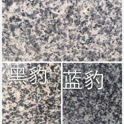 四川豹皮花花崗巖的紅豹、黑豹、藍(lán)豹三種對比